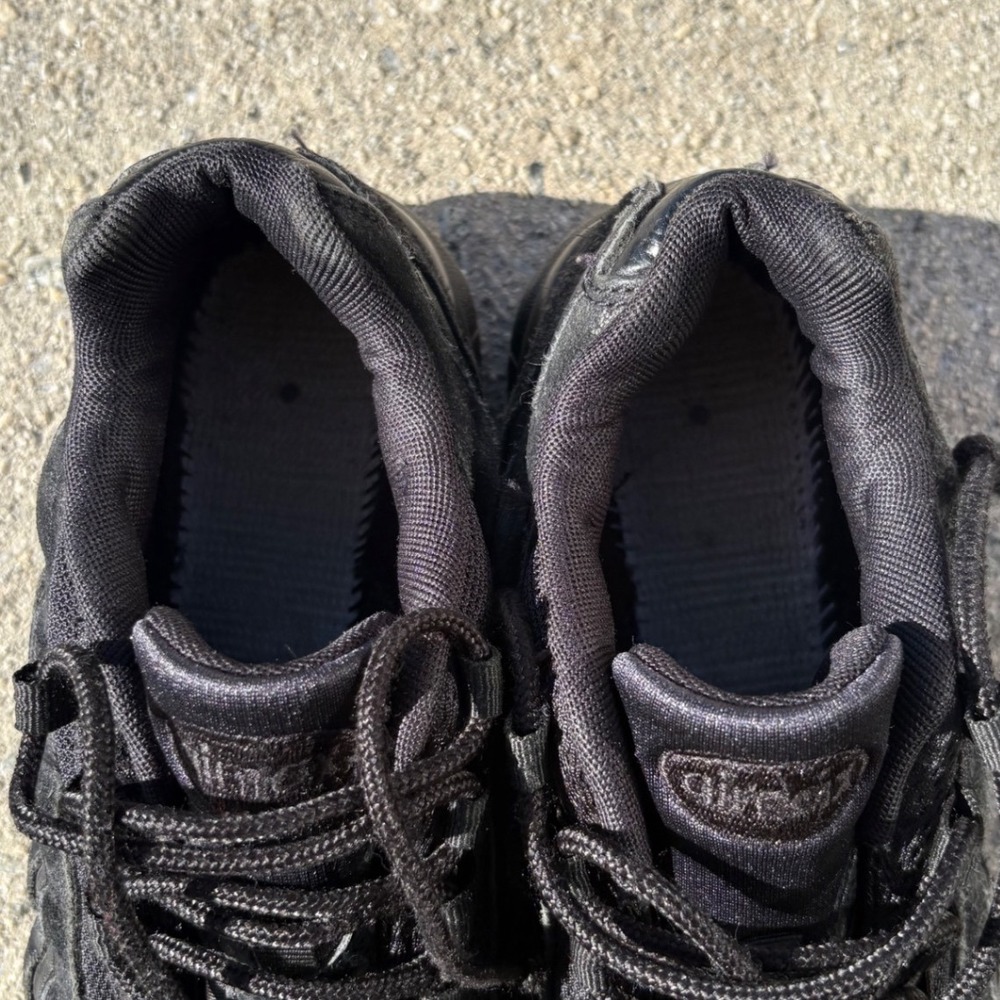 Nike Air Max 95 GS Triple Black Leather Suede Mesh Sneakers 307565-055 6.5Y - Picture 7 of 7